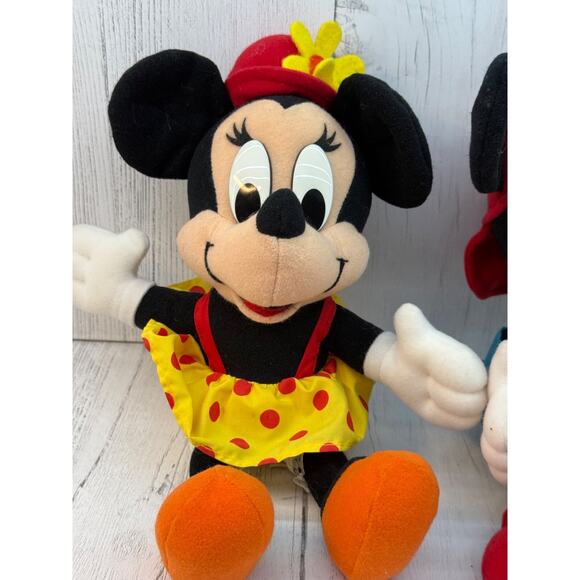 Disney Mickey and Minnie Plush Toys Mattel 1994 Toddler Toys Stuffed Figure - Picture 3 of 12